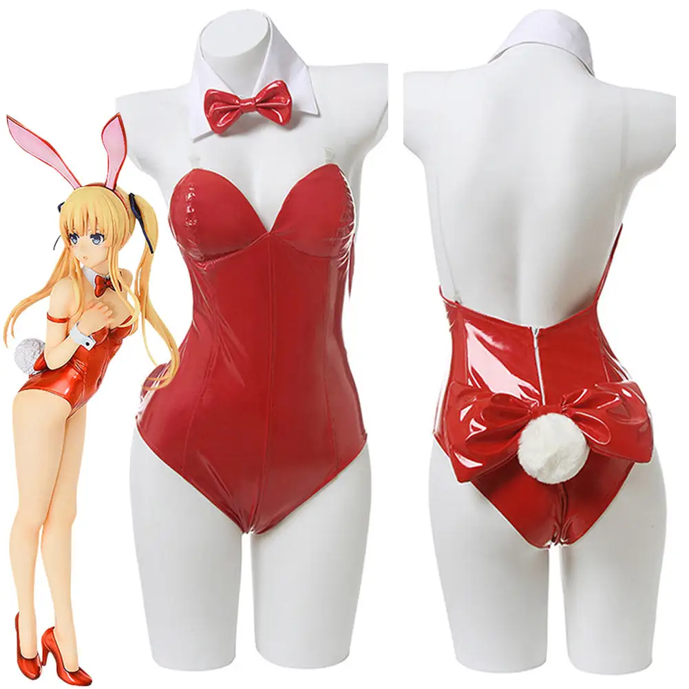 NewCosplay Anime Saenai Heroine No Sodatekata Eriri Spencer Sawamura Sexy Red Bunny Girl Costume Women Sexy Jumpsuit Cosplay Costume 3 NewCosplay Anime Saenai Heroine No Sodatekata Eriri Spencer Sawamura Sexy Red Bunny Girl Costume Women Sexy Jumpsuit Cosplay Costume