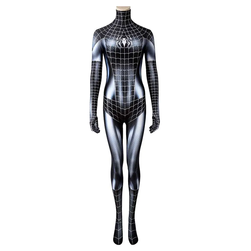 NewCosplay Spider Man Felicia Hardy Black Cat Women Jumpsuit Outfits Halloween Carnival Suit Cosplay Costume 6 NewCosplay Spider Man Felicia Hardy Black Cat Women Jumpsuit Outfits Halloween Carnival Suit Cosplay Costume - Image 4