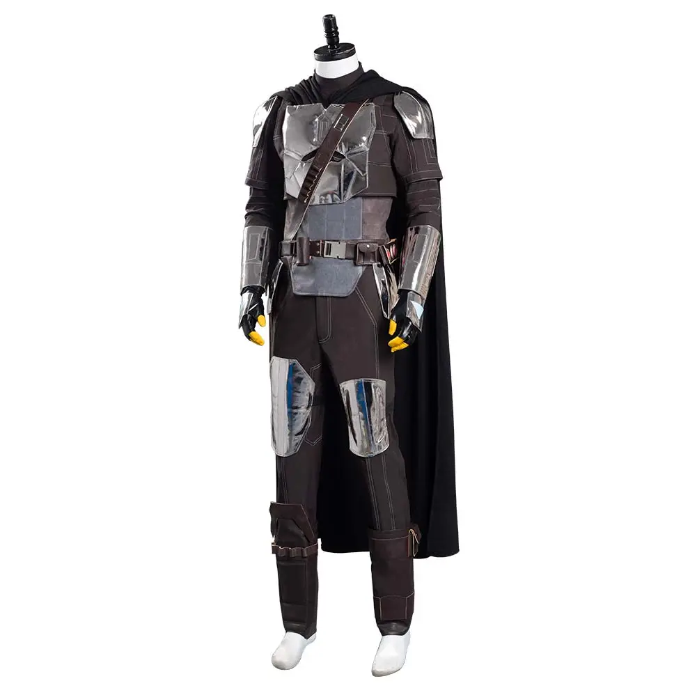 NewCosplay The Mandalorian S2 Beskar Armor Coat Uniform Outfits Halloween Carnival Suit Cosplay Costume 5 NewCosplay The Mandalorian S2 Beskar Armor Coat Uniform Outfits Halloween Carnival Suit Cosplay Costume - Image 3