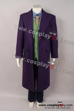 NewCosplay Dark Knight Heath Ledger Joker 6 Pcs Set Cosplay Costume -Costumes Cosplay Sales dark knight joker trench coat wool costume 1 541b5b9d ee9d 4622 8646 ee0578a3fad9