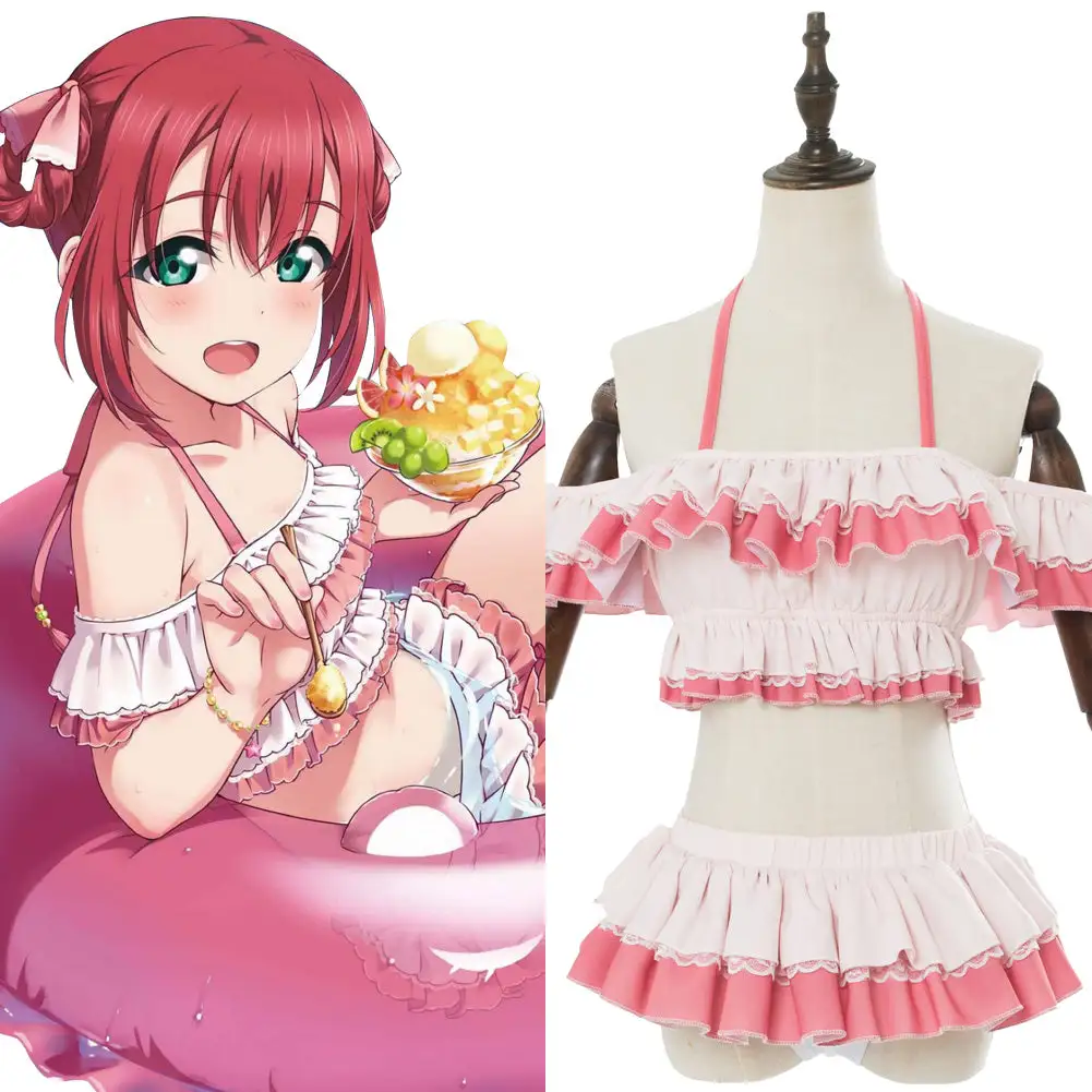 NewCosplay Lovelive Ruby Kurosaw G's Magazine Swimsuit Cosplay Costume 3 NewCosplay Lovelive Ruby Kurosaw G's Magazine Swimsuit Cosplay Costume