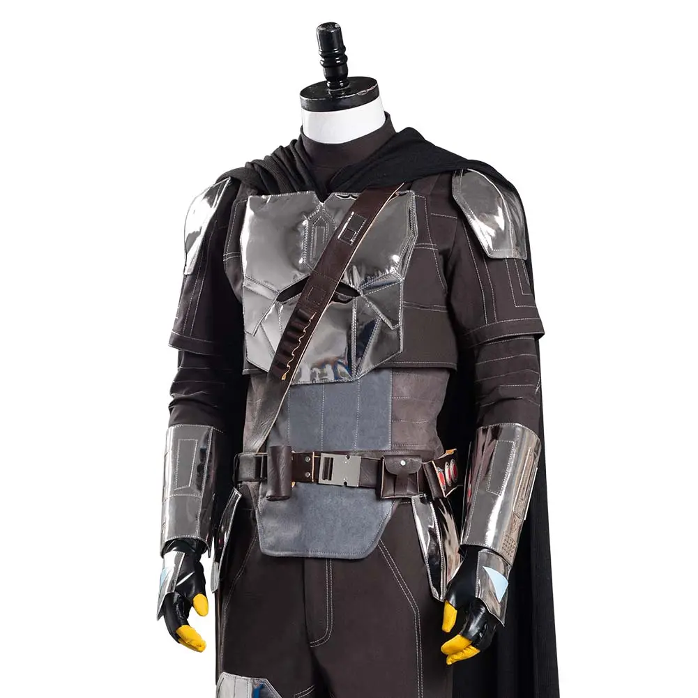 NewCosplay The Mandalorian S2 Beskar Armor Coat Uniform Outfits Halloween Carnival Suit Cosplay Costume 11 NewCosplay The Mandalorian S2 Beskar Armor Coat Uniform Outfits Halloween Carnival Suit Cosplay Costume - Image 9
