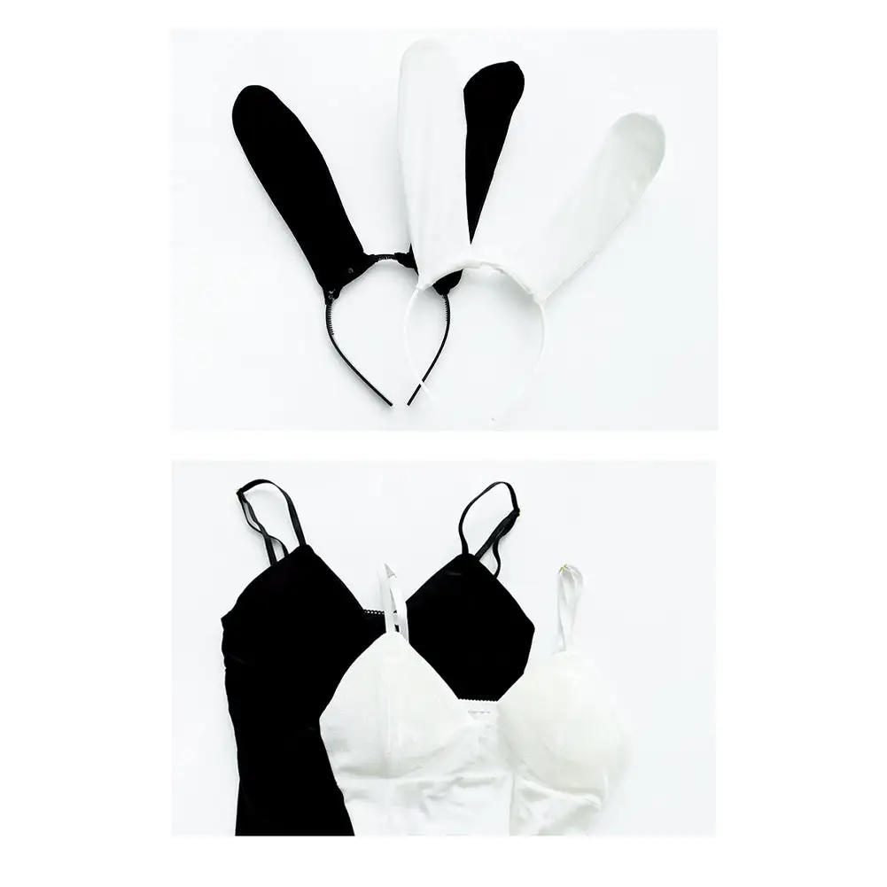 NewCosplay Black Velvet Rabbit Bunny Girls Uniform Jumpsuit Outfits Halloween Carnival Suit Cosplay Costume 10 NewCosplay Black Velvet Rabbit Bunny Girls Uniform Jumpsuit Outfits Halloween Carnival Suit Cosplay Costume - Image 8