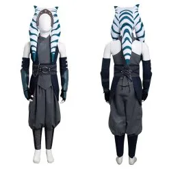 NewCosplay Star Wars Ahsoka Tano Kids Children Outfits Halloween Carnival Suit Cosplay Costume