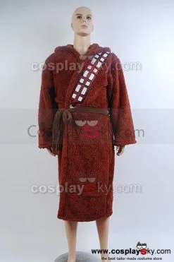 NewCosplay Star Wars Chewbacca Hooded Bath Robe Costume Bathrobe