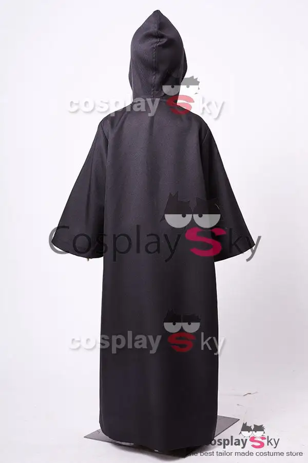 NewCosplay Kids Children Star Wars Obi Wan Kenobi Jedi Cloak Cosplay Costume Black Vision - Image 5
