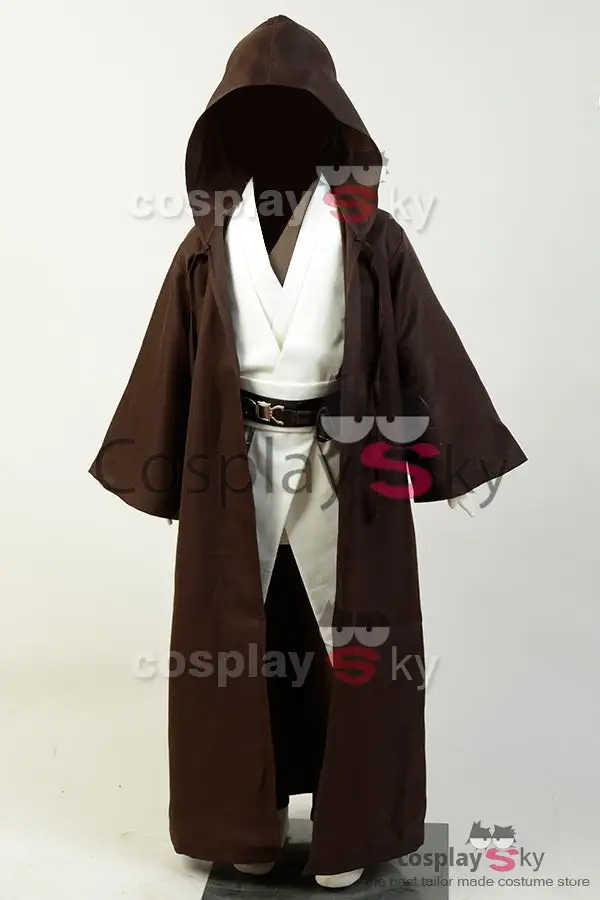 NewCosplay Kids Children Star Wars Obi Wan Kenobi Jedi Costume Cosplay Costume 8 NewCosplay Kids Children Star Wars Obi Wan Kenobi Jedi Costume Cosplay Costume - Image 6