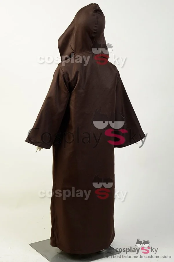 NewCosplay Kids Children Star Wars Obi Wan Kenobi Jedi Costume Cosplay Costume 7 NewCosplay Kids Children Star Wars Obi Wan Kenobi Jedi Costume Cosplay Costume - Image 5