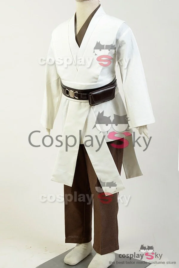 NewCosplay Kids Children Star Wars Obi Wan Kenobi Jedi Costume Cosplay Costume 4 NewCosplay Kids Children Star Wars Obi Wan Kenobi Jedi Costume Cosplay Costume - Image 2