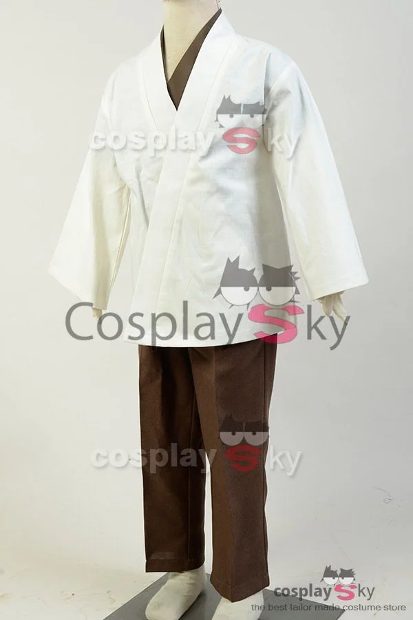 NewCosplay Kids Children Star Wars Obi Wan Kenobi Jedi Costume Cosplay Costume 6 NewCosplay Kids Children Star Wars Obi Wan Kenobi Jedi Costume Cosplay Costume - Image 4