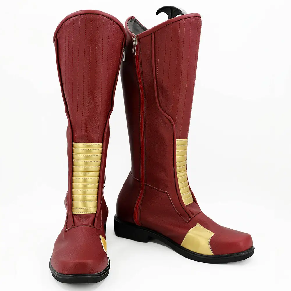 NewCosplay The Flash Season 4 Barry Allen Boots Cosplay Shoes 3 NewCosplay The Flash Season 4 Barry Allen Boots Cosplay Shoes